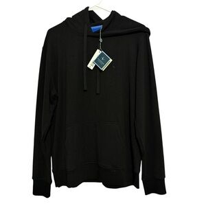 Tailorbyrd Black Fleece Hoodie Sweatshirt Kangaroo Pocket Men’s Size Medium